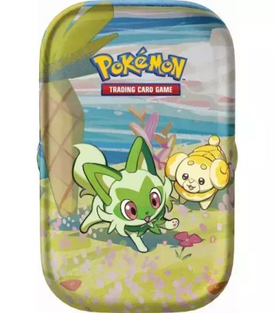 pokemon tcg – paldea friends mini tin sprigatito