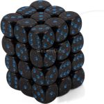 chessex! d6 12mm σετ ζάρια σε block blue stars