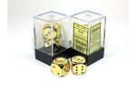 chessex! d6 16mm σεt ζάρια gold plated