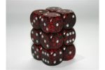 chessex! d6 16mm σετ ζάρια σε block silver volcano