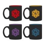 dungeon & dragons! set 4 espresso mugs d20