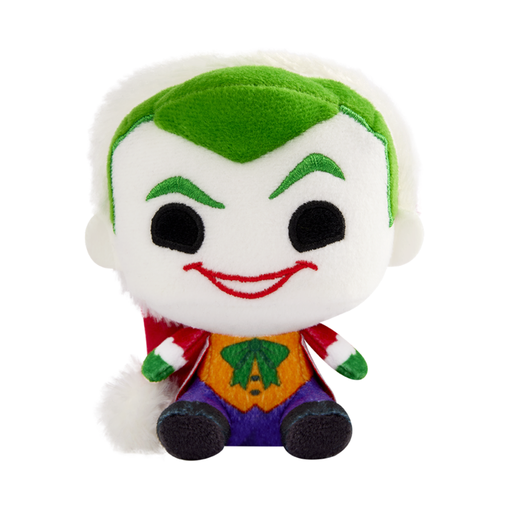 funko plushies! dc comics holiday joker