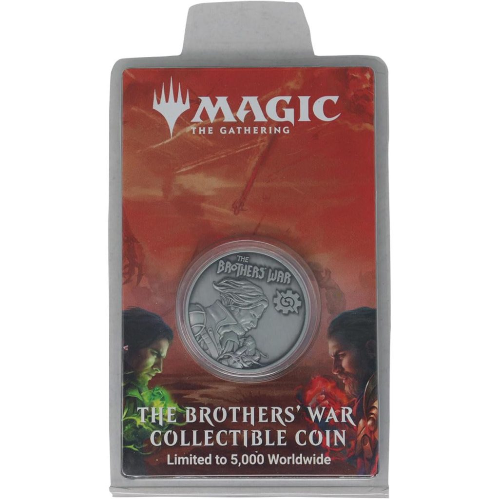 magic the gathering! the brothers' war gold collectible coin
