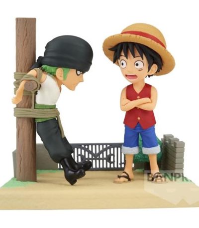 one piece! figure wcf log stories luffy and zoro