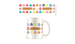 pac man! mug multi icons