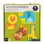 petit collage puzzle safari babies