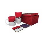 pokemon! Σετ δώρου κούπα ποτήρι σουβέρ & συλλεκτικό κουτί