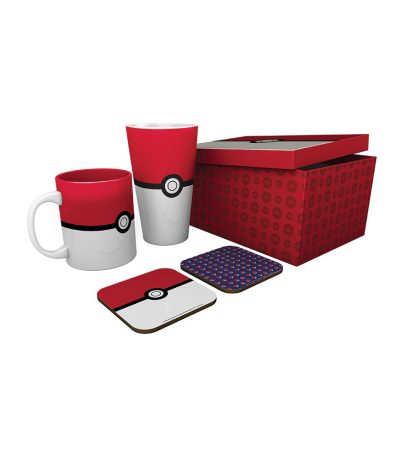 pokemon! Σετ δώρου κούπα ποτήρι σουβέρ & συλλεκτικό κουτί