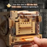 puzzle box! Ξύλινος κουμπαράς με γρίφο amazeing safe