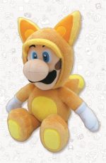 super mario bros! luigi plush in fox costume