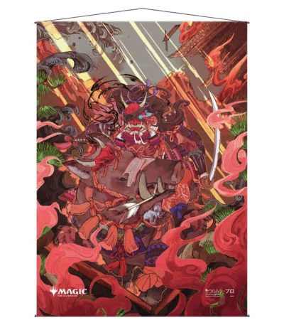 wall scroll magic the gathering mystical stone rain