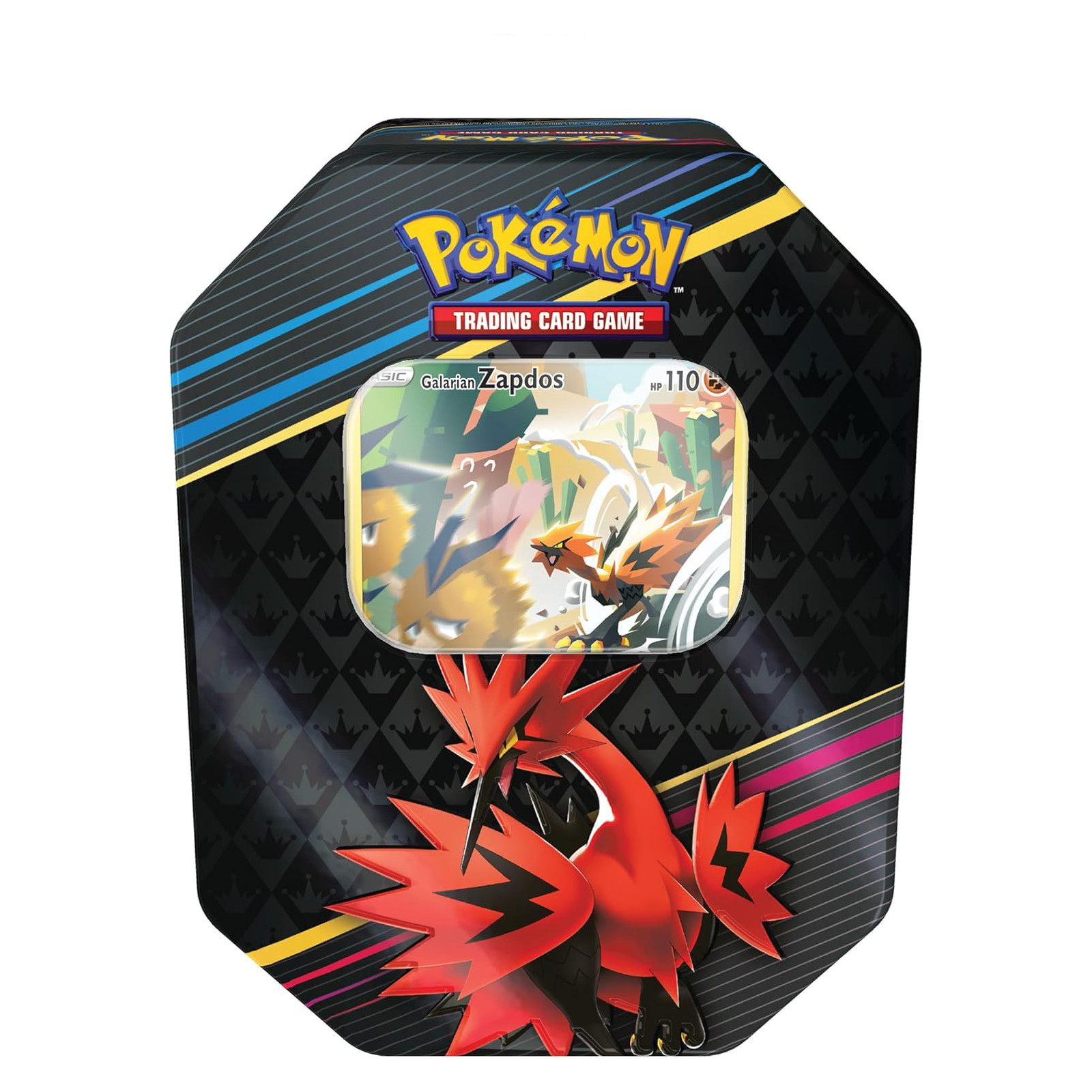pokemon tcg – crown zenith tin galarian zapdos pokemon tcg – crown zenith tin galarian zapdos