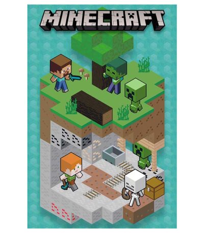 Αφίσα minecraft into the mine