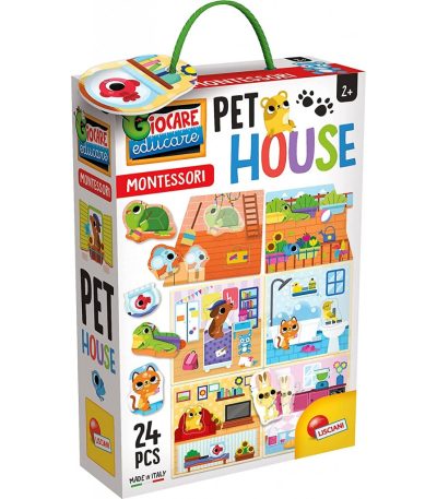 Εκπαιδευτικό puzzle montessori pet house