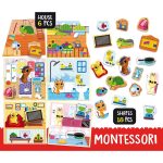 Εκπαιδευτικό puzzle montessori pet house
