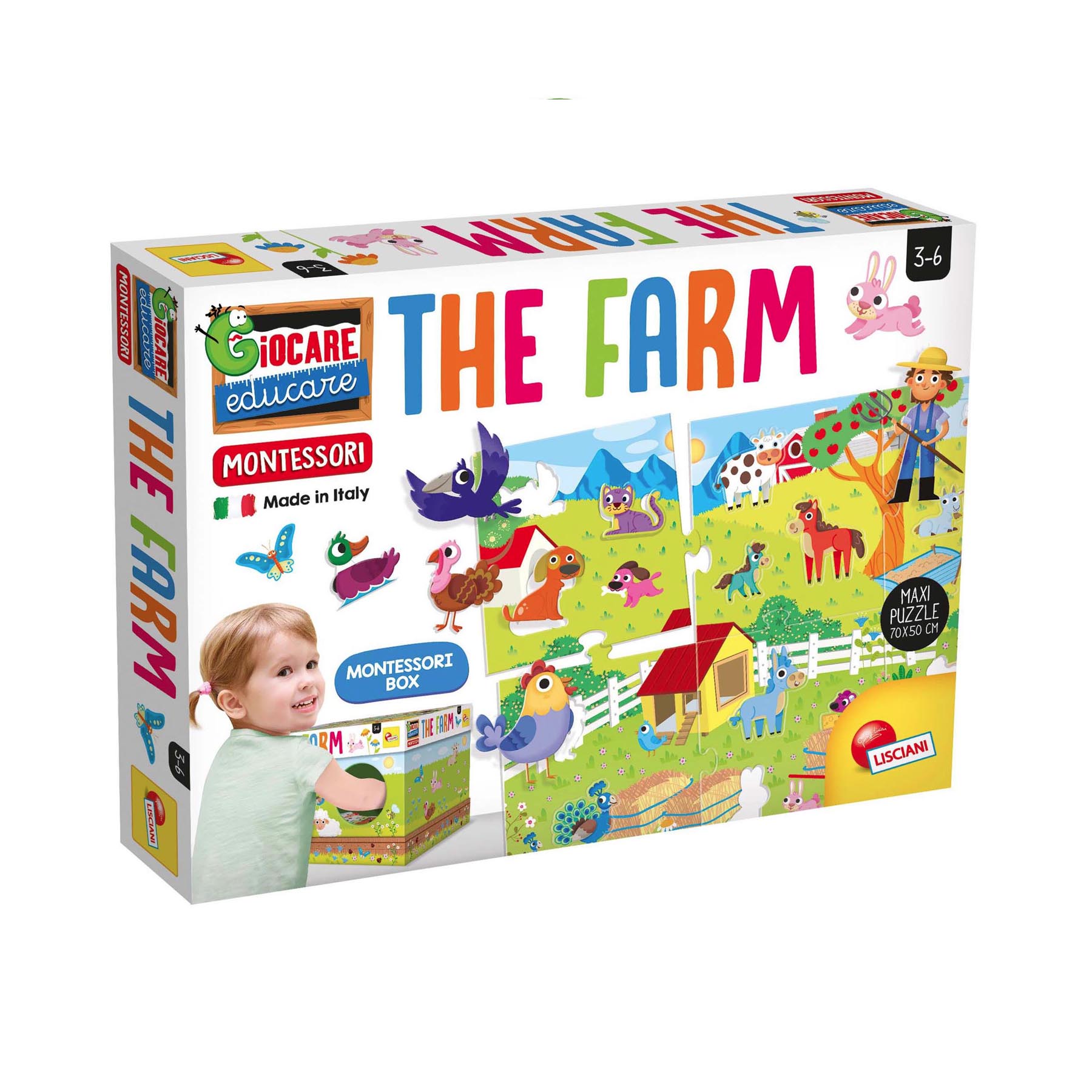Εκπαιδευτικό παιχνίδι puzzle montessori Η φάρμα Εκπαιδευτικό παιχνίδι puzzle montessori Η φάρμα