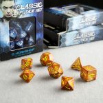 Σετ Ζάρια! classic rpg dice set caramel & yellow
