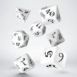 Σετ Ζάρια! classic rpg dice set white & black