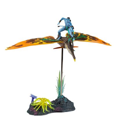 avatar! deluxe large action figures jake sully & skimwing