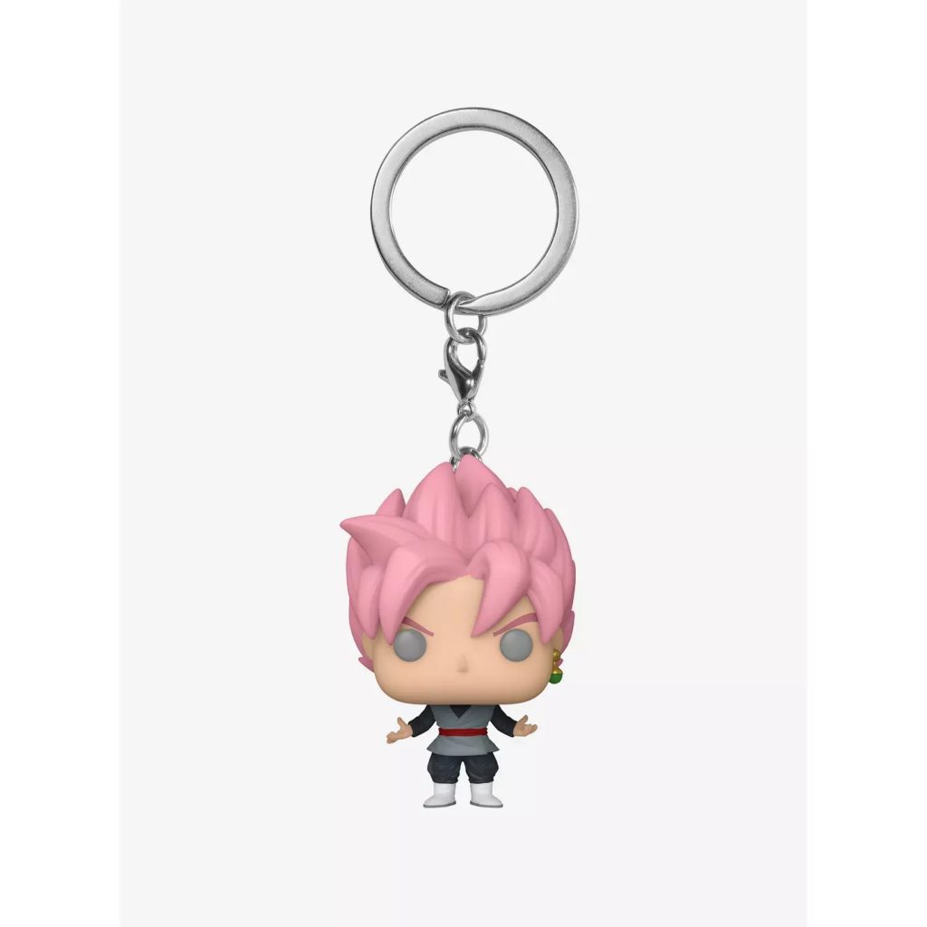 funko pocket pop! keychain dragonball super saiyan rose goku black (glows in the dark)