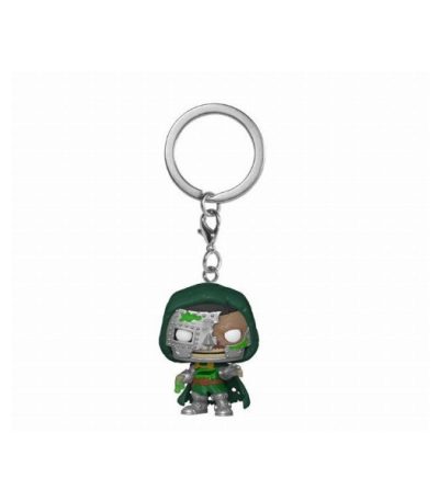 funko pocket pop! keychain marvel zombies zombie doctor doom
