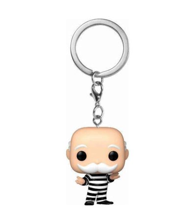 funko pocket pop! keychain monopoly mr. monopoly in jail