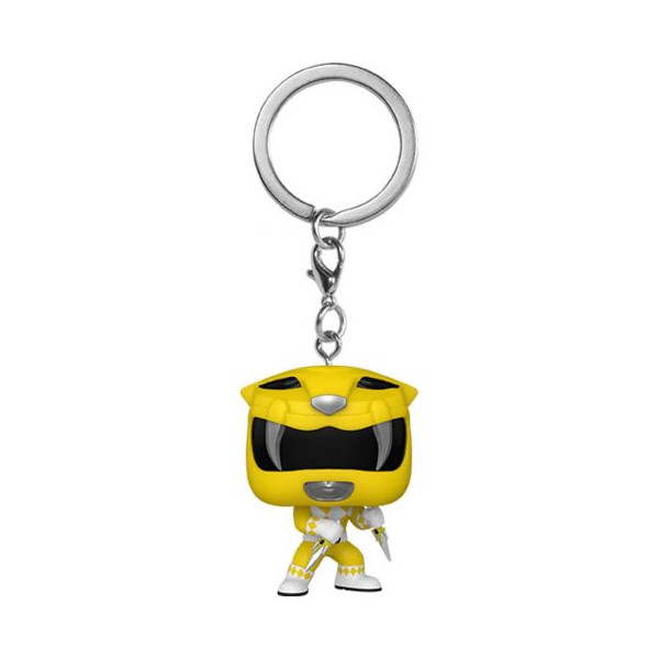 funko pocket pop! keychain power rangers yellow ranger funko pocket pop! keychain power rangers yellow ranger