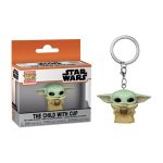 funko pocket pop! keychain star wars the child with cup