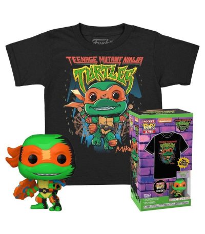 funko pocket pop! & tee (child) teenage mutant ninga turtles michelangelo