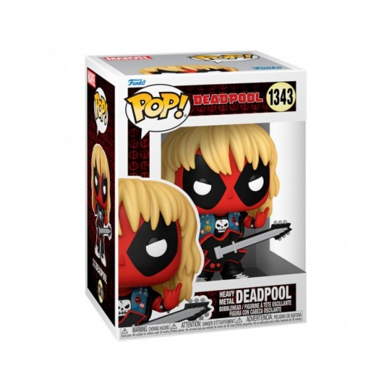 funko pop! marvel deadpool heavy metal deadpool #1343 funko pop! marvel deadpool heavy metal deadpool #1343