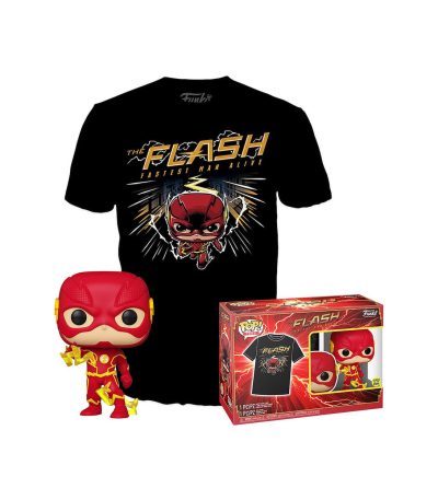 funko pop! & tee dc the flash fastest man alive the flash (glows in the dark)