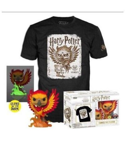 funko pop! & tee harry potter fawkes the phoenix (glows in the dark)