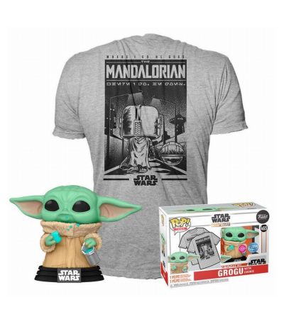funko pop! & tee star wars grogu with cookie