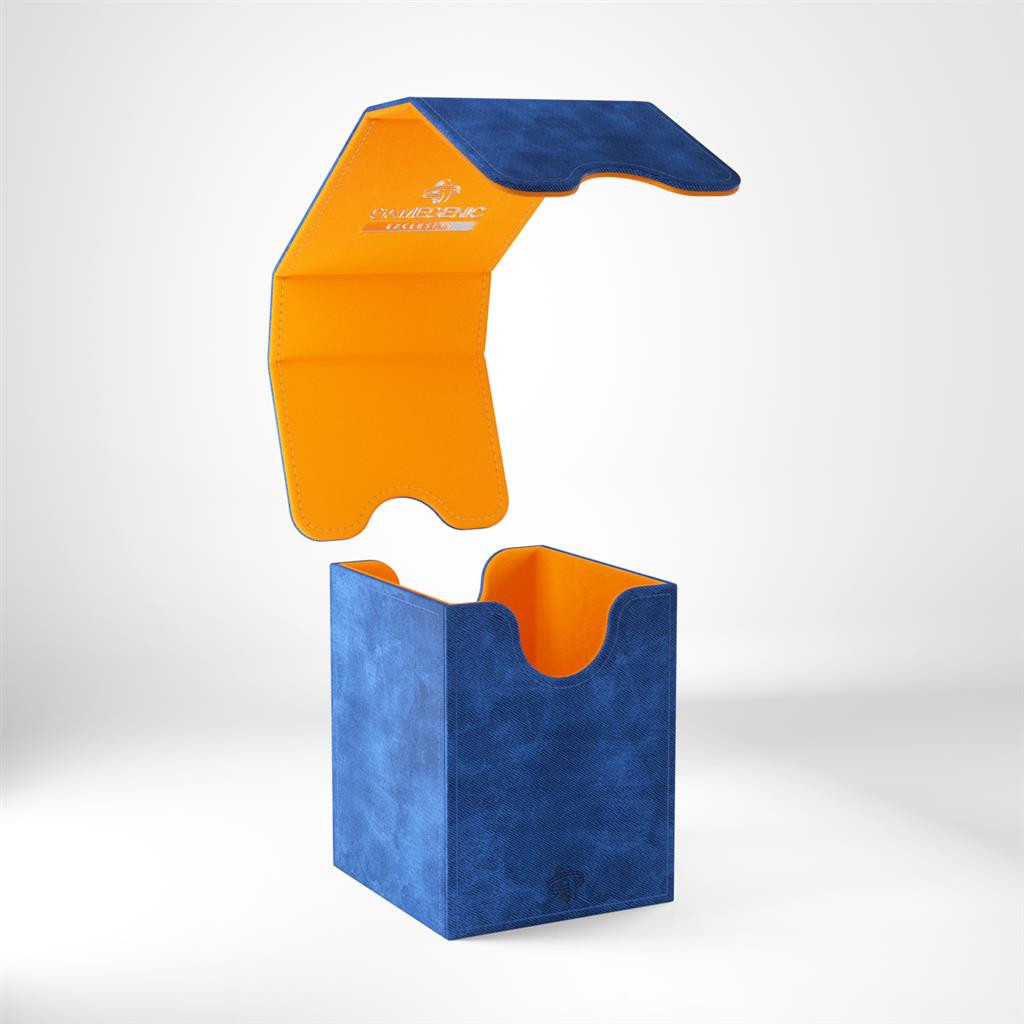 gamegenic deck box squire 100+ xl blue/orange gamegenic deck box squire 100+ xl blue/orange