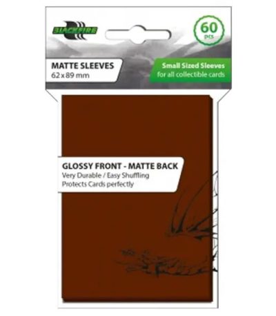 matte sleeves – small sized – brown