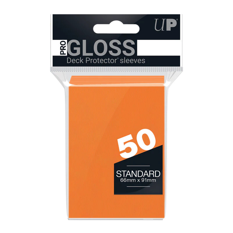 ultra pro – standard gloss sleeves – orange ultra pro – standard gloss sleeves – orange