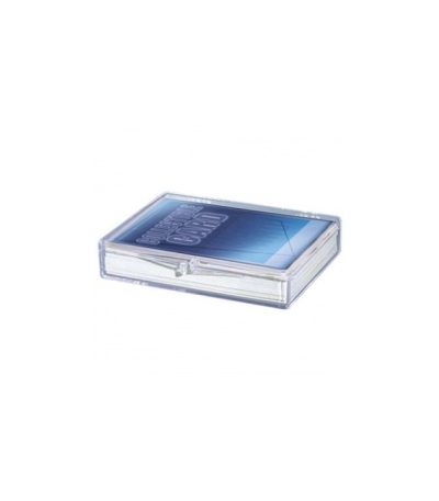 up – hinged clear box – for 35 cards