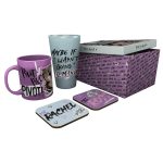 friends gift set κούπα ποτήρι σουβέρ & συλλεκτικό κουτί