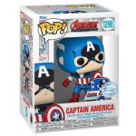 funko pop! marvel avengers captain america with pin (exclusive) #12901