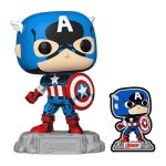 funko pop! marvel avengers captain america with pin (exclusive) #12902