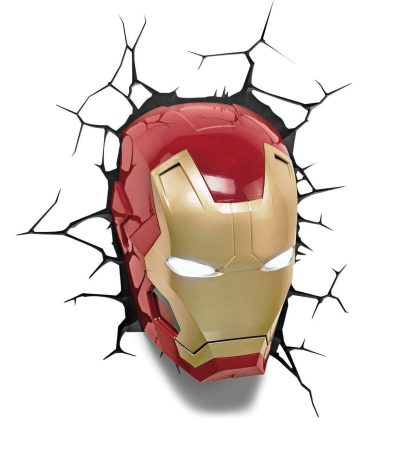 marvel 3d led light avengers iron man mask1