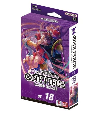 one piece card game starter deck purple monkey d luffy st18