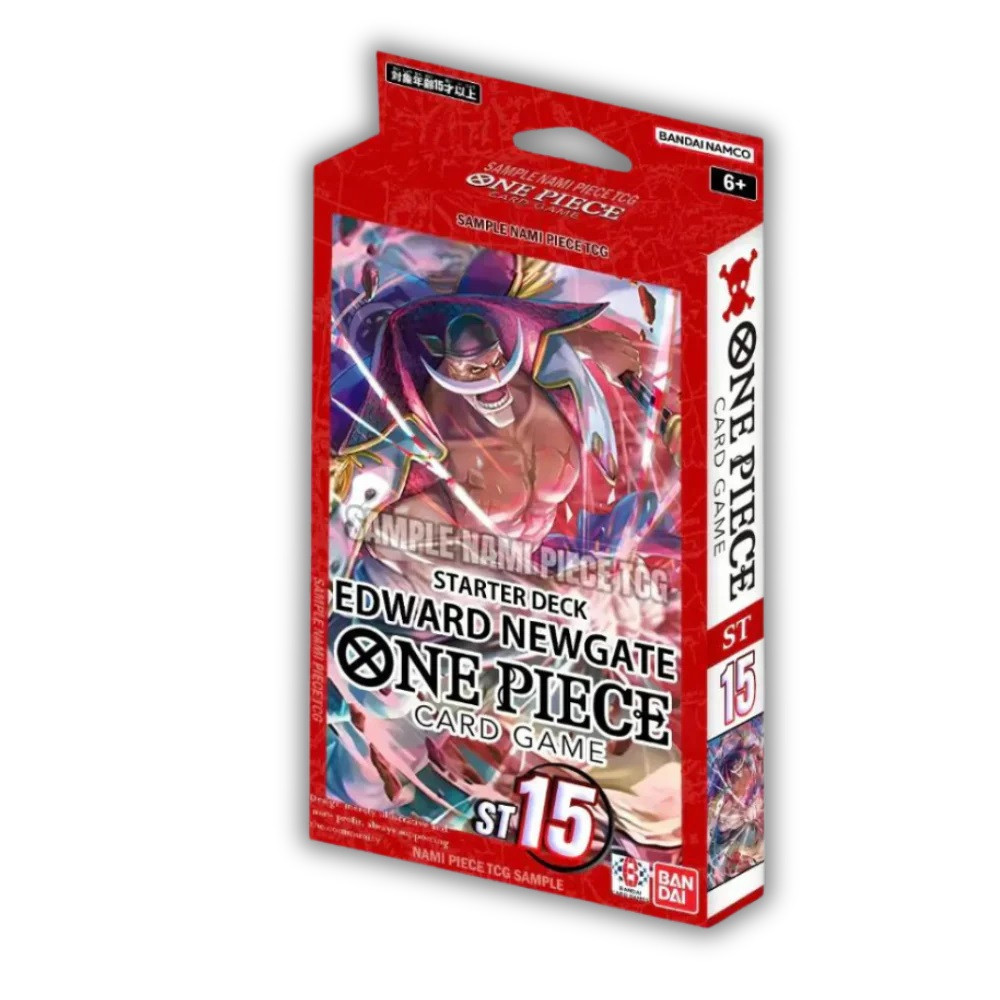 one piece card game starter deck red edward newgate st15 one piece card game starter deck red edward newgate st15