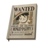 one piece notebook wanted luffy