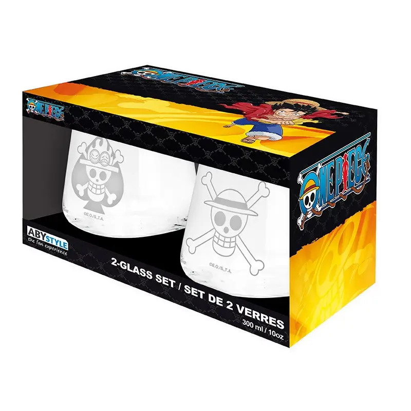 one piece set x2 glasses luffy ace1 one piece set x2 glasses luffy ace1