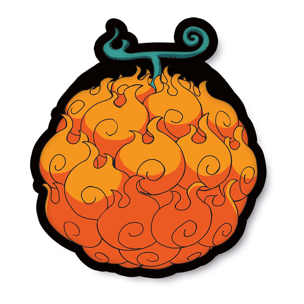 one piece μαξιλάρι devil fruit mera mera no mi 45cm one piece μαξιλάρι devil fruit mera mera no mi 45cm