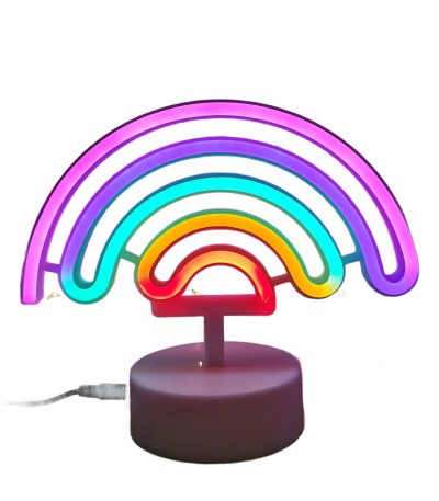rainbow led neon standing light1