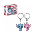 funko pocket pop! keychain disney stitch & angel (2pack)