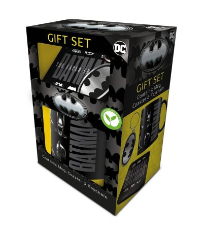 dc batman gift set batman mug coaster and keychain