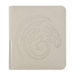 dragon shield zipster binder small ashen white1